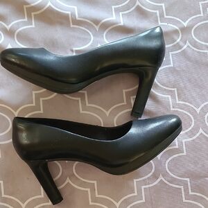 Clarks Classic Black Heels